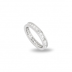 Platinum Princess Cut Diamond Full Eternity Ring 1.75ct